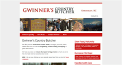 Desktop Screenshot of gwinnerscountrybutcher.com