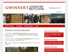 Tablet Screenshot of gwinnerscountrybutcher.com